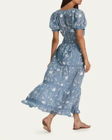 Alice + Olivia Kathryn Lace-Trim Midi Shirtdress | Thumbnail 3