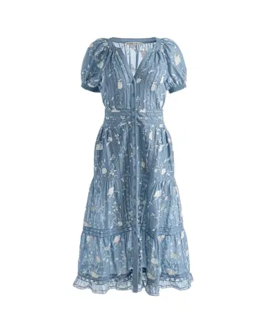 Alice + Olivia Kathryn Lace-Trim Midi Shirtdress | Thumbnail 1