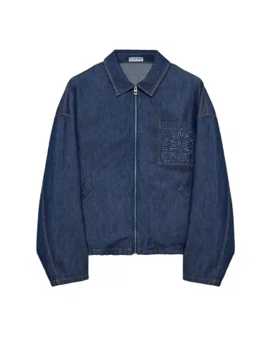 Loewe Men's Denim Zip-Front Jacket | Thumbnail 1
