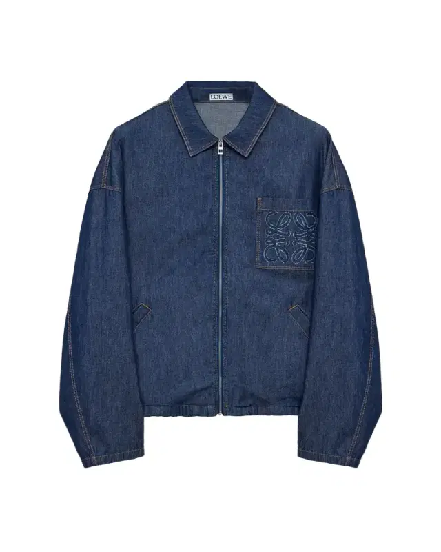 Loewe Men's Denim Zip-Front Jacket