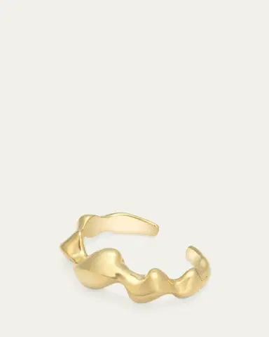 Vram 18K Yellow Gold Cayrn Hinged Cuff Bracelet | Thumbnail 3