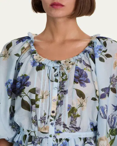 Alice + Olivia McLaine Cropped Button-Front Blouse | Thumbnail 5 Alice + Olivia McLaine Cropped Button-Front Blouse | Thumbnail 5
