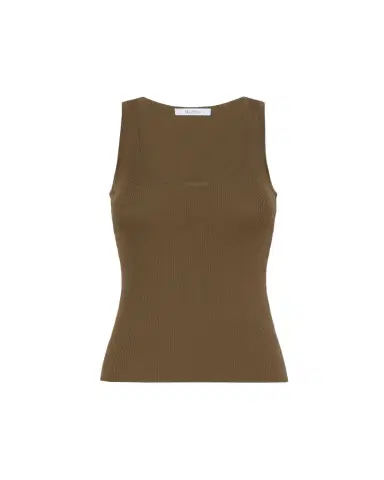 Max Mara Scoop-Neck Ribbed Tank Top | Thumbnail 1 Max Mara Scoop-Neck Ribbed Tank Top | Thumbnail 1