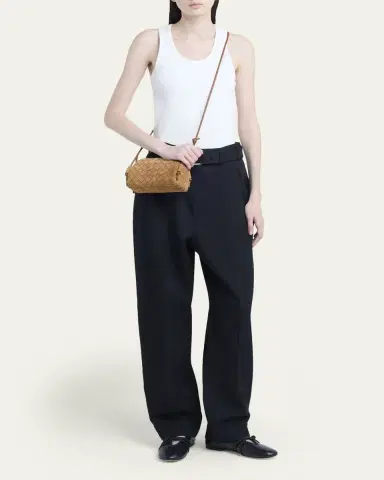 Bottega Veneta Concert Pouch Intrecciato Suede Crossbody Bag | Thumbnail 5