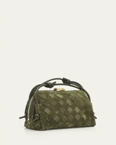 Bottega Veneta Concert Pouch Intrecciato Suede Crossbody Bag | Thumbnail 6