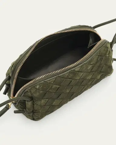 Bottega Veneta Concert Pouch Intrecciato Suede Crossbody Bag | Thumbnail 7