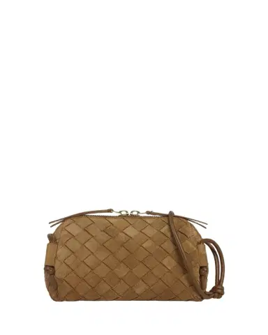 Bottega Veneta Concert Pouch Intrecciato Suede Crossbody Bag | Thumbnail 1