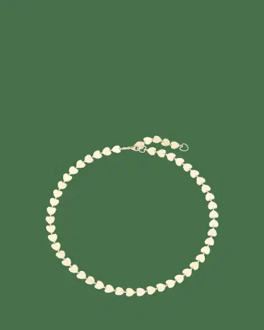 JIA JIA 14K Gold Love Heart Chain Necklace | Thumbnail 2