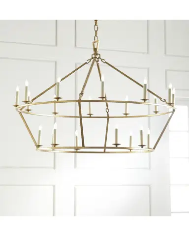 Visual Comfort Signature Darlana Large Two-Tiered Ring Chandelier | Thumbnail 3