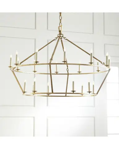 Visual Comfort Signature Darlana Large Two-Tiered Ring Chandelier | Thumbnail 4