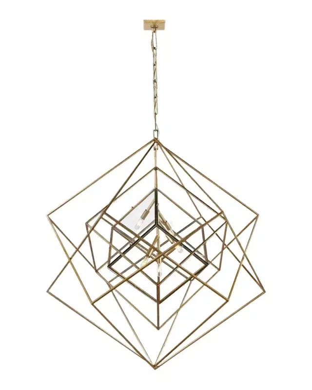 Visual Comfort Signature Cubist Large Chandelier By Kelly Wearstler