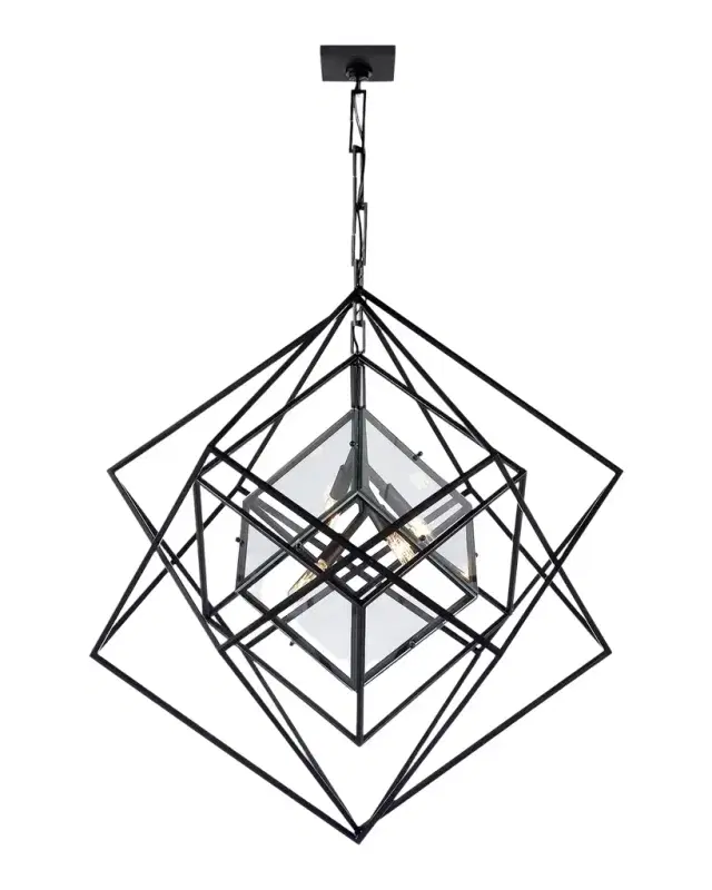 Visual Comfort Signature Cubist Medium Chandelier By Kelly Wearstler