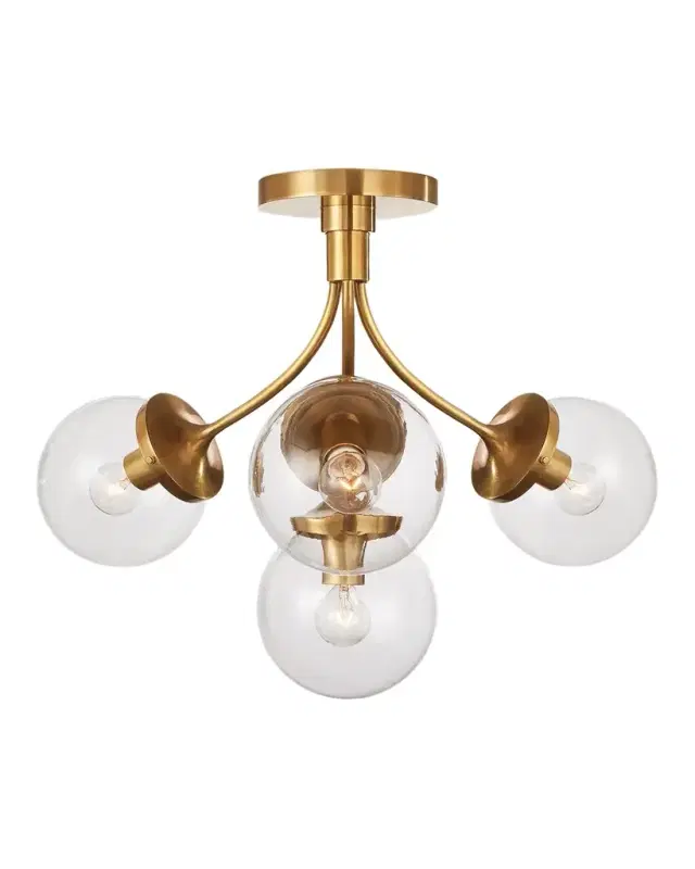 Visual Comfort Signature Prescott Medium Semi Flush Mount