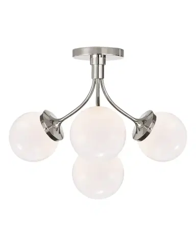 Visual Comfort Signature Prescott Medium Semi Flush Mount | Thumbnail 1