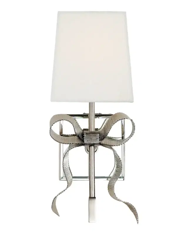 Visual Comfort Signature Ellery Grosgrain Bow Small Sconce