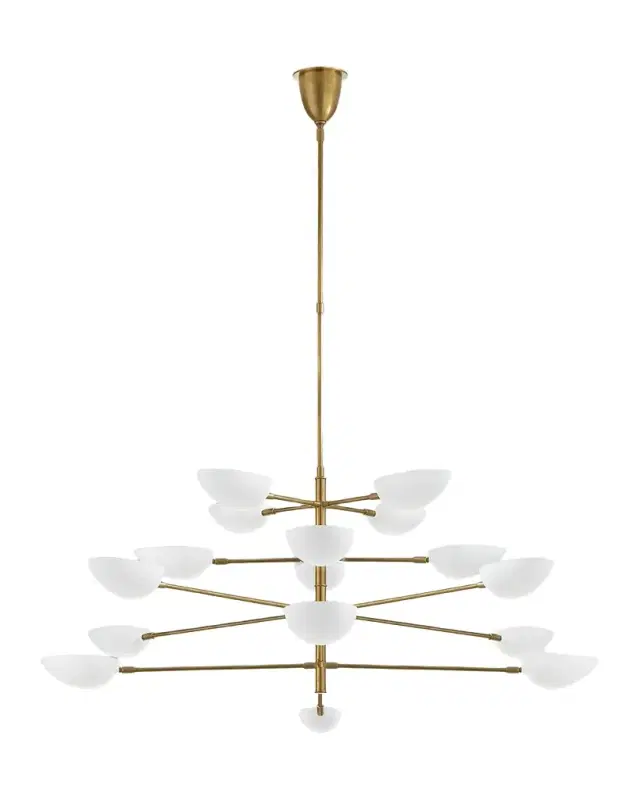 Visual Comfort Signature Graphic Grande Four Tier Chandelier By AERIN