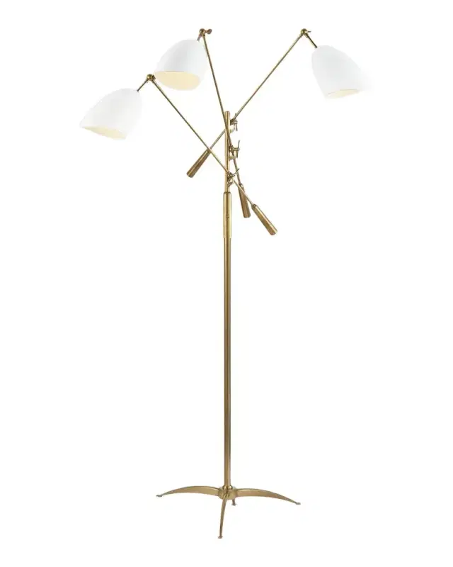 Visual Comfort Signature Sommerard Triple Arm Floor Lamp By AERIN