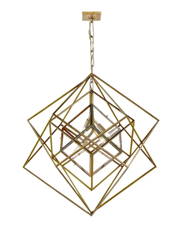Visual Comfort Signature Cubist Medium Chandelier By Kelly Wearstler