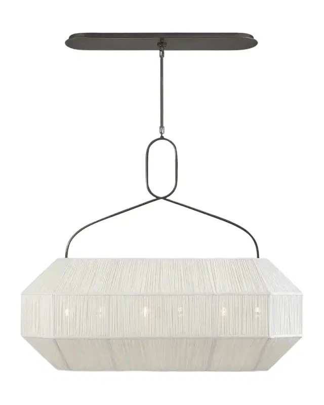 Visual Comfort Signature Forza Medium Gathered Linear Lantern By Kelly Wearstler