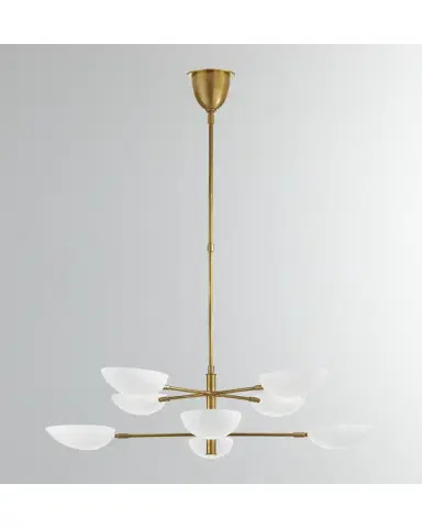 Visual Comfort Signature Graphic Large Two Tier Chandelier By AERIN | Thumbnail 2