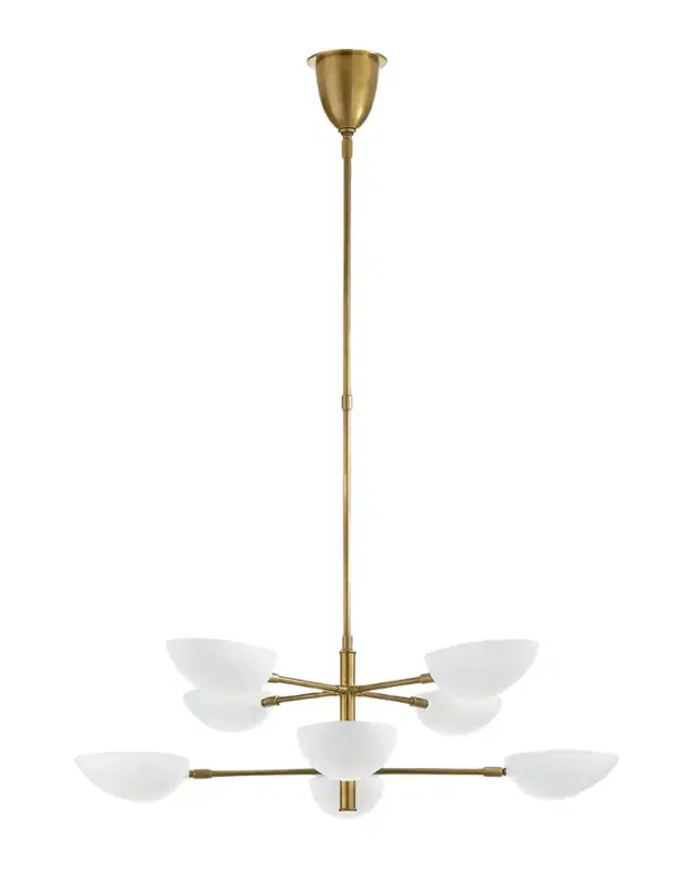 Visual Comfort Signature Graphic Large Two Tier Chandelier By AERIN