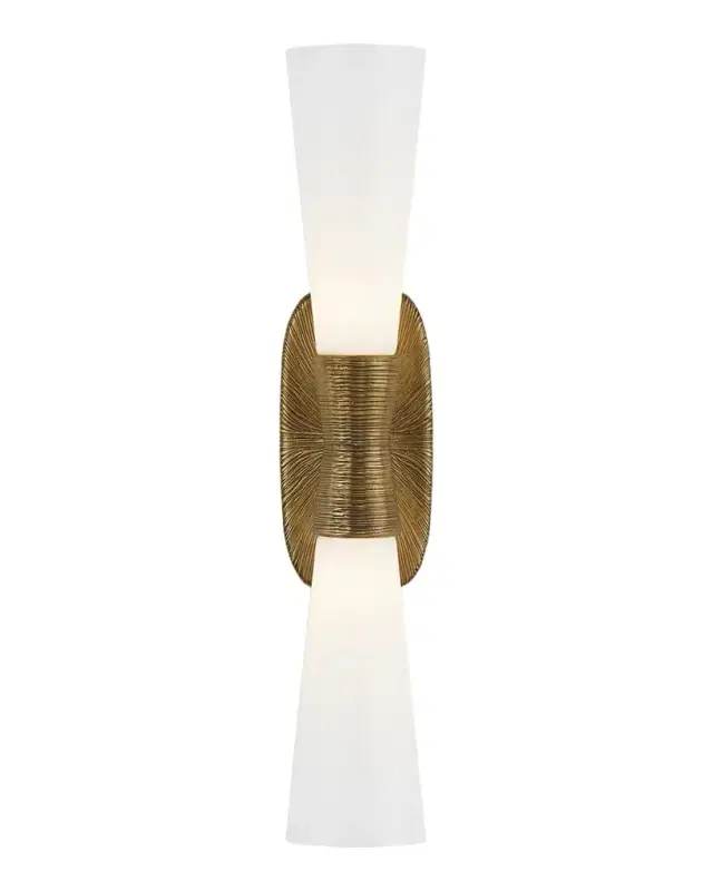 Visual Comfort Signature Utopia Large Double Bath Sconce By Kelly Wearstler