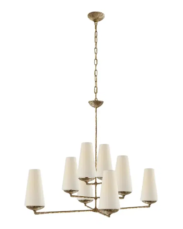 Visual Comfort Signature Fontaine Large Offset Chandelier By AERIN