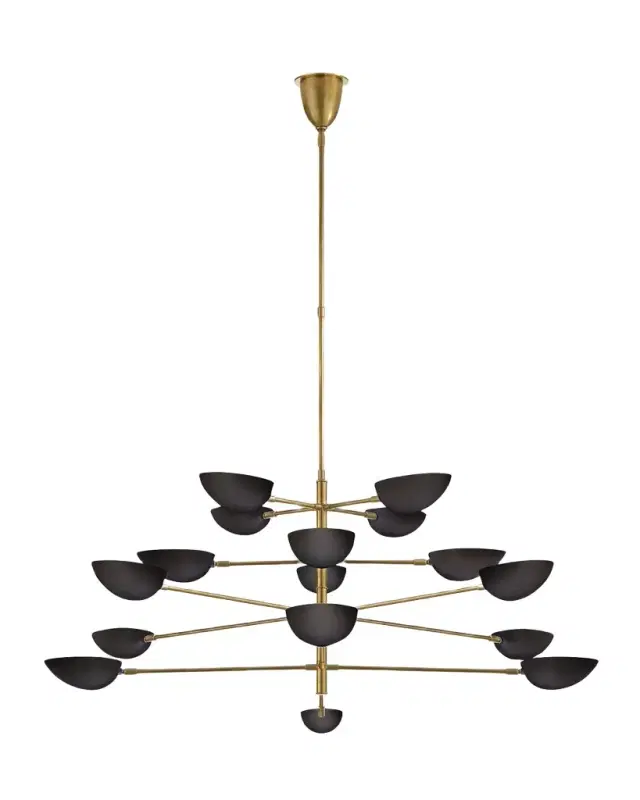 Visual Comfort Signature Graphic Grande Four Tier Chandelier By AERIN