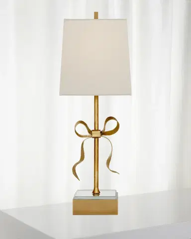 Visual Comfort Signature Ellery Grosgrain Bow Table Lamp | Thumbnail 1