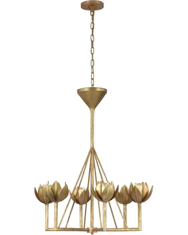 Visual Comfort Signature Alberto Small Single Tier Chandelier By Julie Neill