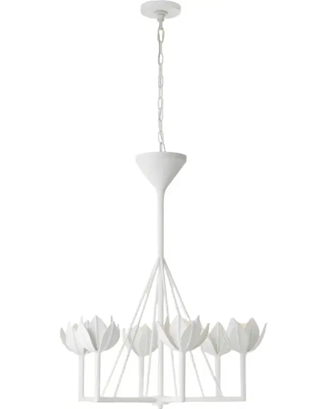 Visual Comfort Signature Alberto Small Single Tier Chandelier By Julie Neill