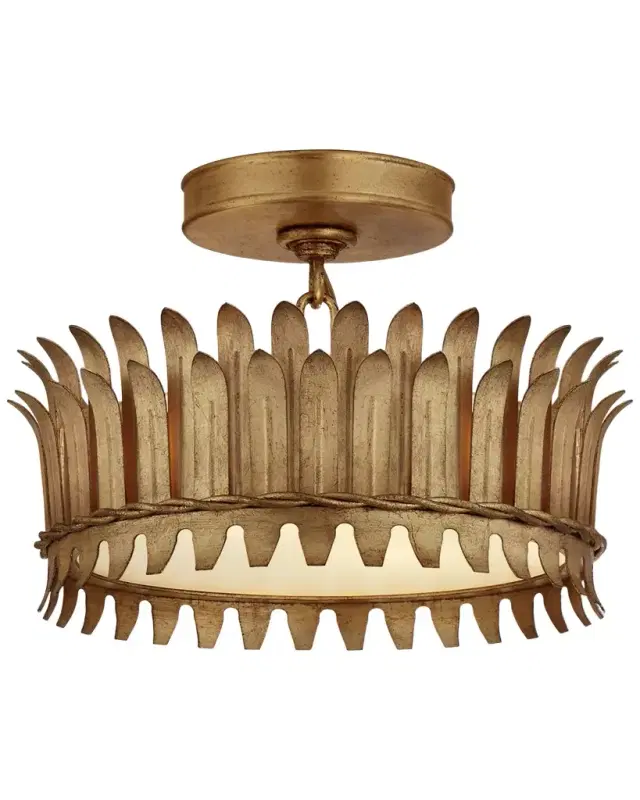 Visual Comfort Signature Leslie 12 Semi-Flush By Suzanne Kasler