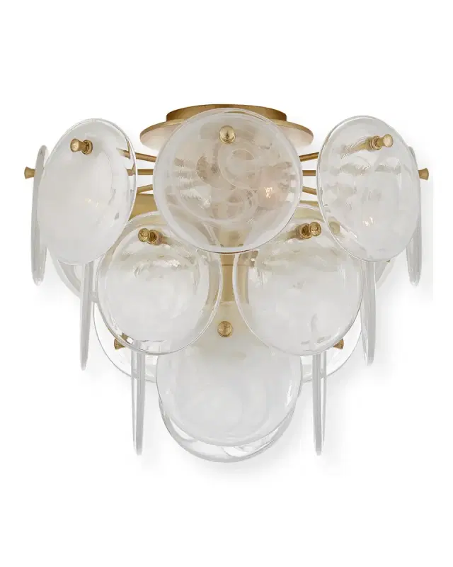 Visual Comfort Signature Loire Medium Tiered Flush Mount By AERIN