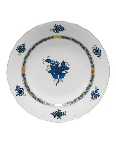 Herend Chinese Bouquet Black Sapphire Dessert Plate | Thumbnail 1