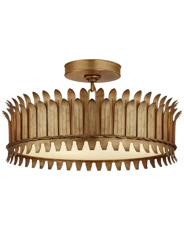 Visual Comfort Signature Leslie 16 Semi-Flush By Suzanne Kasler