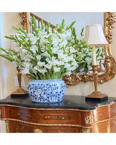 Winward Home Gladiolus Arrangement in Oval Planter | Thumbnail 2
