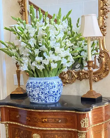 Winward Home Gladiolus Arrangement in Oval Planter | Thumbnail 1