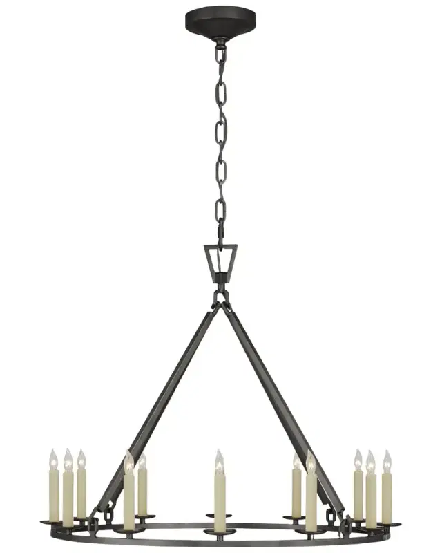Visual Comfort Signature Darlana Medium Single Ring Chandelier By Chapman & Myers
