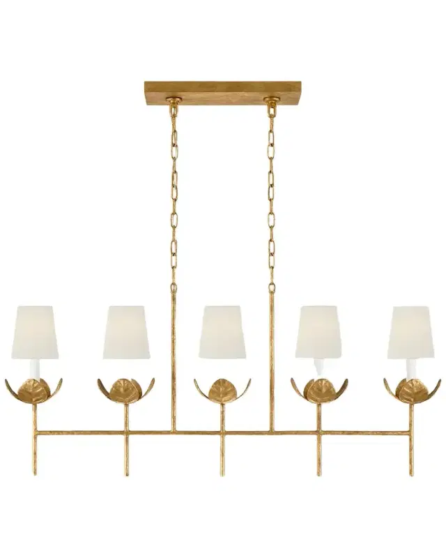 Visual Comfort Signature Illana Large Linear Chandelier By Julie Neill