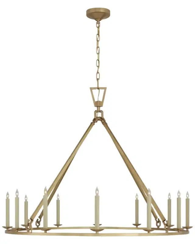 Visual Comfort Signature Darlana Extra Large Single Ring Chandelier By Chapman & Myers