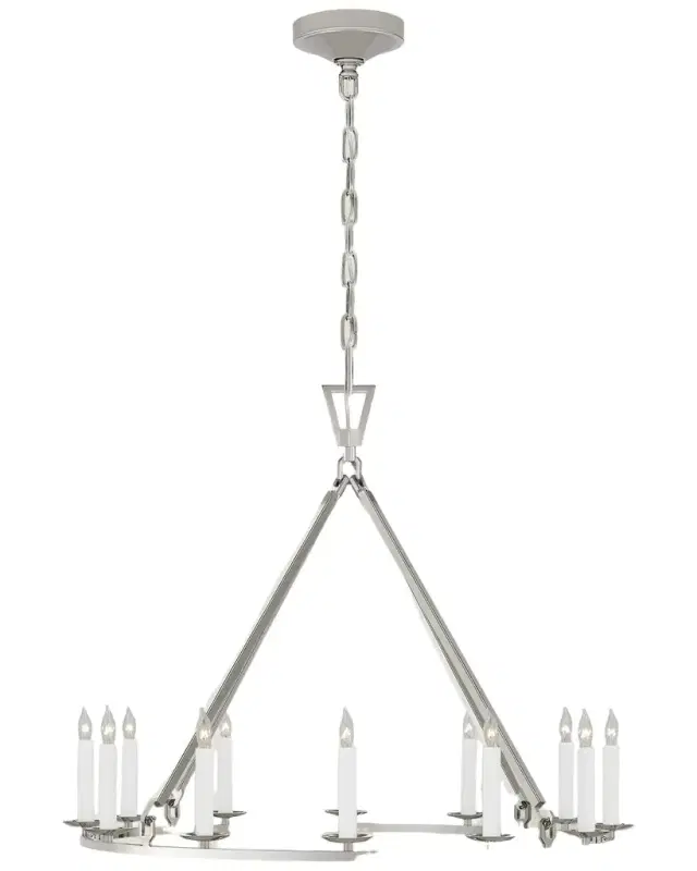 Visual Comfort Signature Darlana Medium Single Ring Chandelier By Chapman & Myers