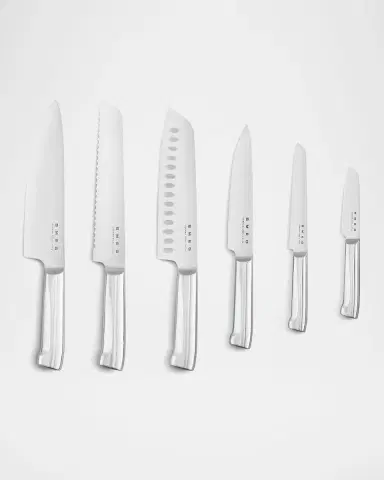 Smeg 7-Piece Knife Block Set, Pastel Blue | Thumbnail 4