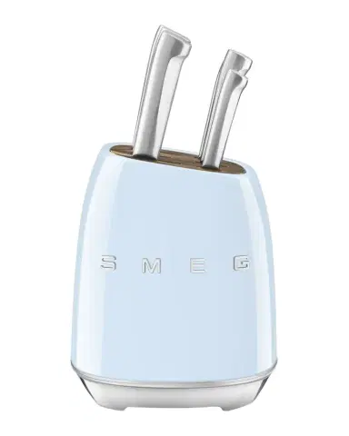 Smeg 7-Piece Knife Block Set, Pastel Blue | Thumbnail 1