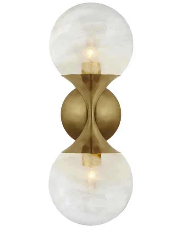 Visual Comfort Signature Cristol Small Double Sconce By AERIN