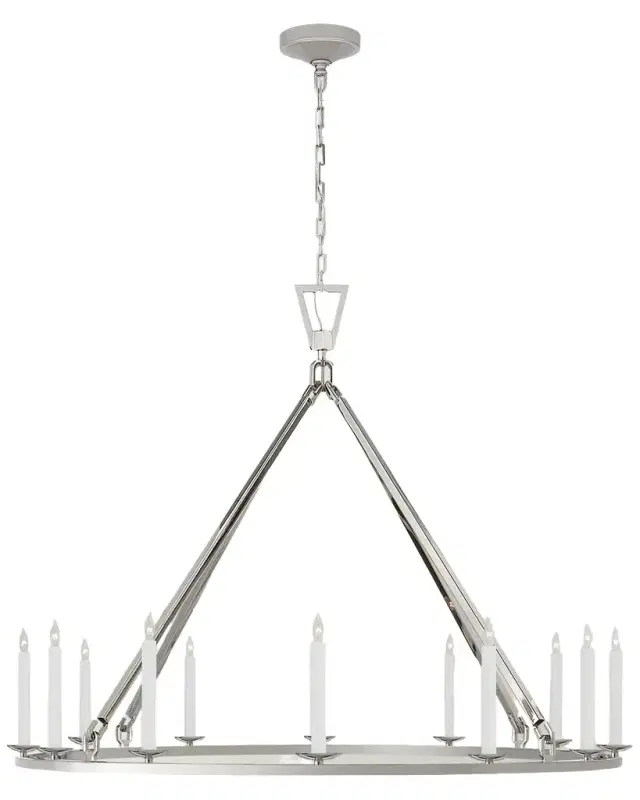 Visual Comfort Signature Darlana Extra Large Single Ring Chandelier By Chapman & Myers