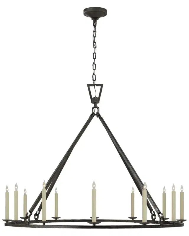 Visual Comfort Signature Darlana Extra Large Single Ring Chandelier By Chapman & Myers