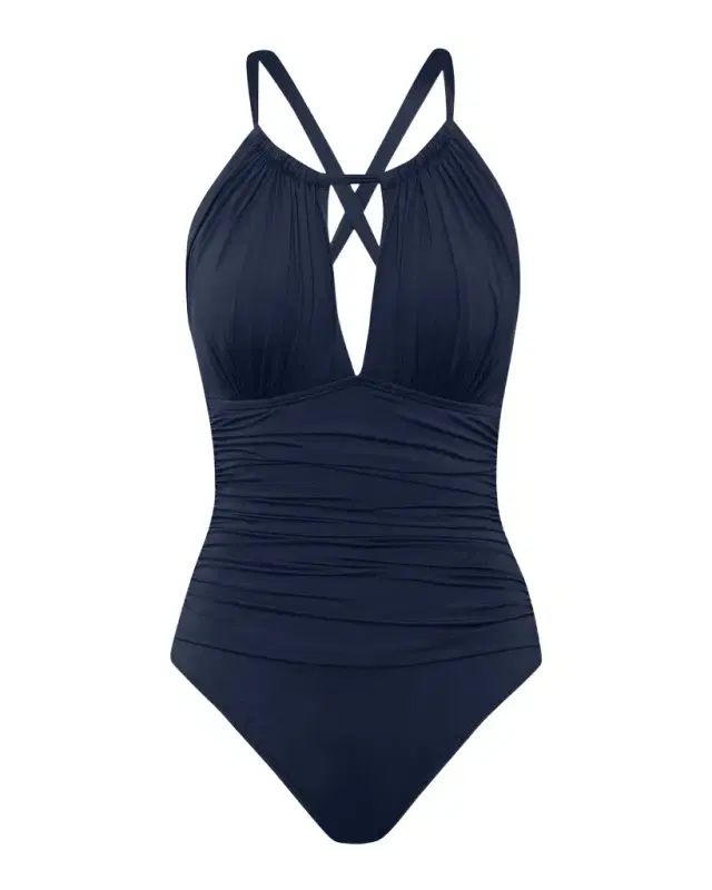 Island Goddess Mio High-Neck One-Piece Swimsuit