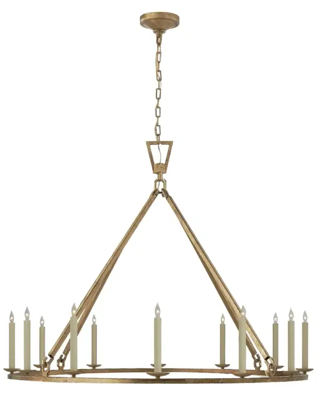 Visual Comfort Signature Darlana Extra Large Single Ring Chandelier By Chapman & Myers