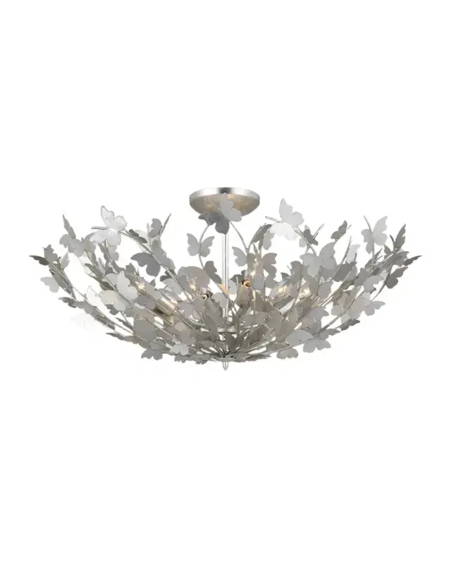Visual Comfort Signature Farfalle Large Semi-Flush Mount By Julie Neill