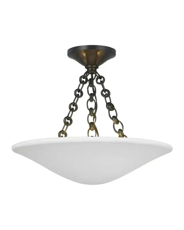 Visual Comfort Signature Mollino 16" Semi Flush Mount By AERIN